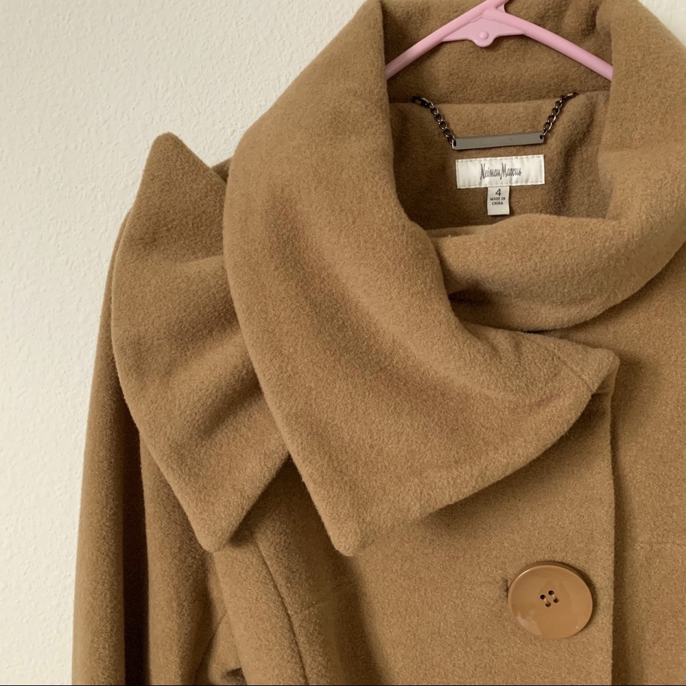 Tan Wool Coat Neiman Marcus
